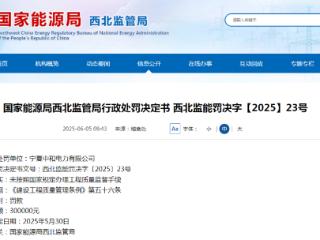 中城大有旗下中和电力被罚：未按照国家规定办理工程质量监督手续
