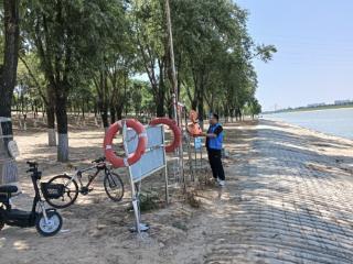 南苑街道水韵城社区开展夏季防溺水安全巡查活动