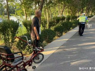 宠物狗脱绳乱窜添乱，幸遇暖心执勤交警……