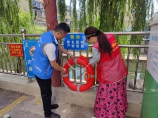济宁市任城区金城街道人大工委开展防溺水巡防活动