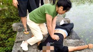父亲节当天，黄石夫妇救下溺水青年(图1)