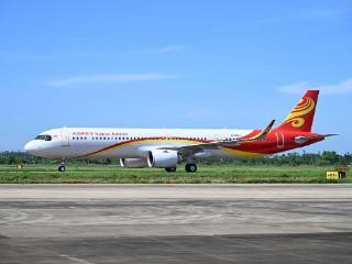 海南航空正式引进首架空客A321neo飞机