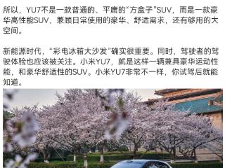 雷军回应小米YU7为何不做6座SUV:“彩电冰箱大沙发”很重要，驾驶体验也应被关注