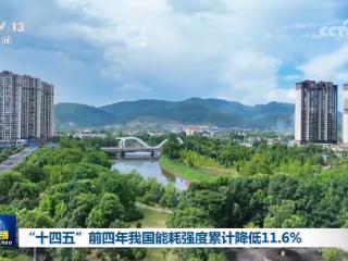“十四五”前四年我国能耗强度累计降低11.6%