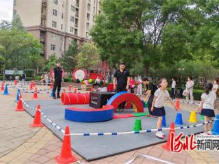 石家庄高新区太行嘉苑社区举办“七彩相伴”社区运动节