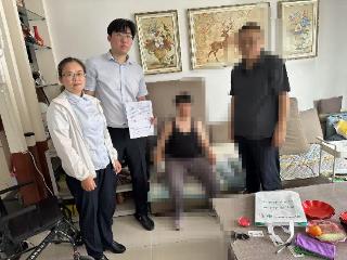 农行聊城分行营业部：为特殊客户提供上门办理业务服务