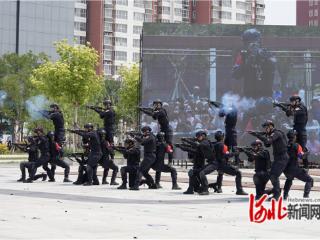 深泽县组织开展警务实战演练活动