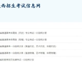 重磅！2025年陕西高考成绩分段统计表公布