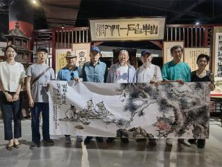 青岛崂山绿石博物馆与宝康美术馆开展双馆联袂试墨活动