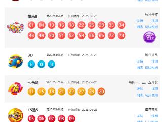 6月25日福彩中奖号码