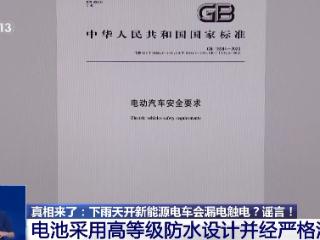 真相来了丨下雨天开新能源电车会触电？谣言！