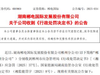 发生触电事故致1人伤亡，郴电国际郴州分公司被罚合计97万元