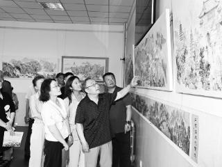 呈现燕赵山河与古城风韵 魏凤杰中国画作品展在正定展出
