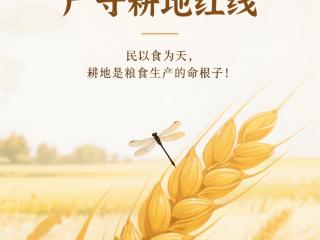 节约集约用地 严守耕地红线——济宁市第35个全国土地日海报