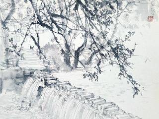 王磐德速写作品欣赏（四）：秋雨晚来急