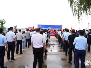 2025年大汶河流域超标准洪水水文应急演练在泰安市东平县戴村坝举行