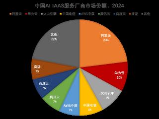 IDC最新报告：2024中国AI基础设施市场份额，阿里云第一