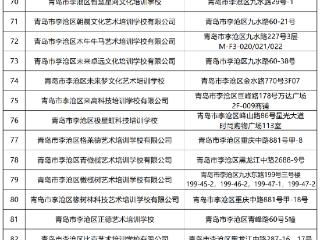 一次性缴费不要超3个月！青岛李沧公布152家教培机构白名单