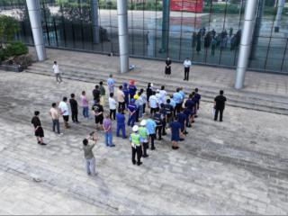 赣州蓉江新区开展危化品运输泄漏应急演练
