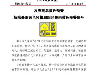 局部地区气温或超37℃！烟台发布高温黄色预警
