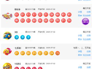 7月2日福彩中奖号码