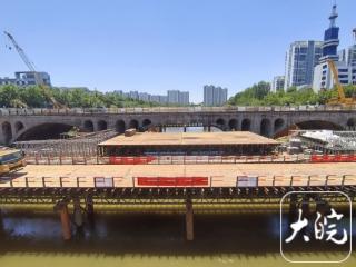 六安五里墩大桥拆除重建有新进展：108根管线迁改完成