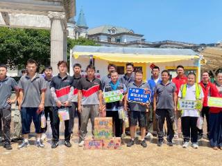 庆元家园社区开展“夏送清凉 情暖小哥”夏日关爱行动