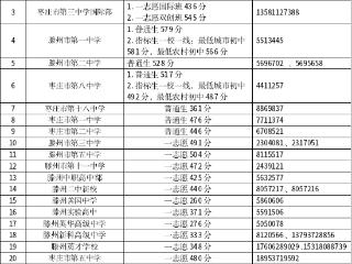 2025年枣庄市普通高中普通生录取分数线公布