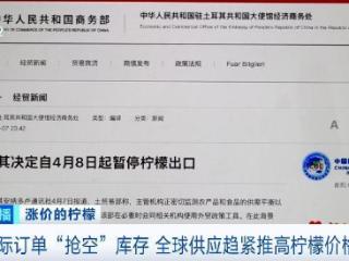 国际订单“抢空”库存 全球供应趋紧推高柠檬价格