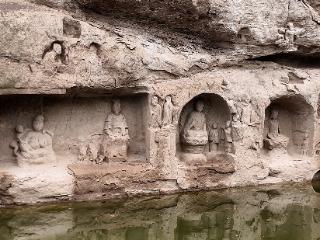 大足区：玉滩水库水位下降 宋代摩崖造像“水落石出”
