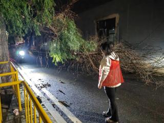 从深夜到清晨 查隐患排险情 社区网格员雨中守护一方平安