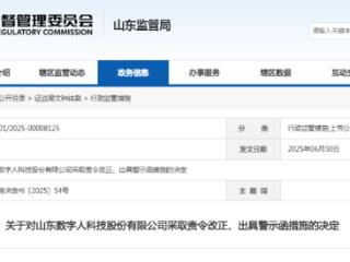 财务核算不规范、内控不完善，数字人被责令改正、出具警示函