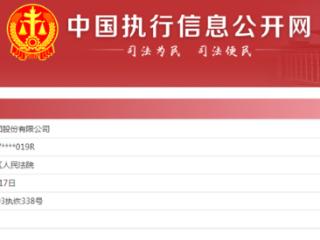 中百集团新增一条被执行信息，执行标的1.5万余元