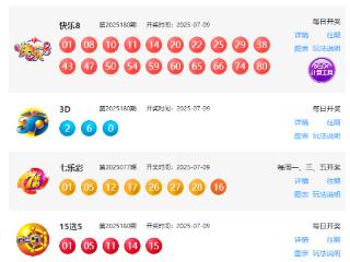 7月9日福彩中奖号码