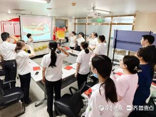 滕州中心人民医院脑科中心二党支部开展礼赞七一活动