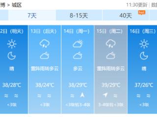 “桑拿天”继续，持续高温少雨！淄博发布重要天气预报