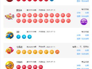 7月13日福彩中奖号码