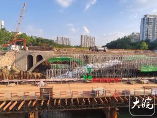 六安五里墩大桥拆除重建最新进展：老桥加宽段开拆
