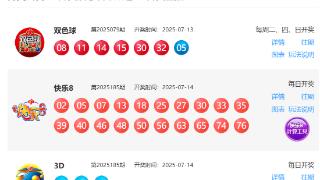 7月14日福彩中奖号码