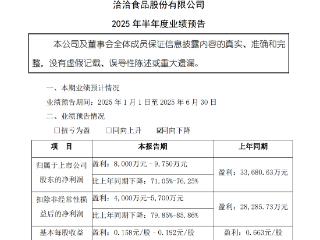洽洽食品2025年上半年净利润下降逾七成