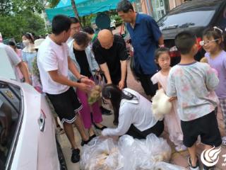 潍坊市寒亭区寒亭街道用爱心蔬菜汇聚大民生