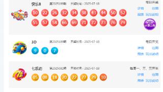 7月18日福彩中奖号码