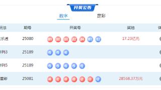 7月18日体彩中奖号码