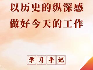 学习手记｜以历史的纵深感做好今天的工作