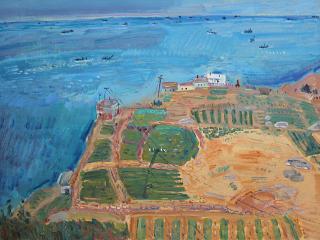 陈天强《崂山茶园》展现朴实生命力