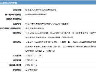 违规转包！山东泰克贝思被罚被禁