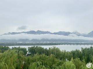 云雾玉带缠青峦 雨后再现“泰山腰玉”