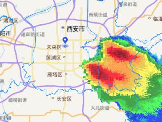 西安城区分散性阵雨来了！遇到短时强降雨别慌，躲一躲就过去了！