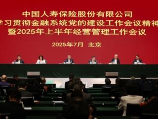 中国人寿寿险公司召开学习贯彻金融系统党的建设工作会议精神暨2025年上半年经营管理工作会议