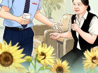 擦亮文明窗口| 崂山区青馨服务：暖粥甜水融寒意，花束雨程筑信赖